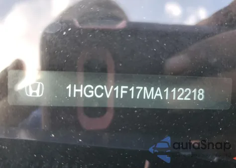 2021 Honda Accord Lx z USA, uszkodzony, nr VIN 1HGCV1F17MA112218